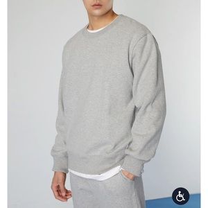 Grey oversized crewneck